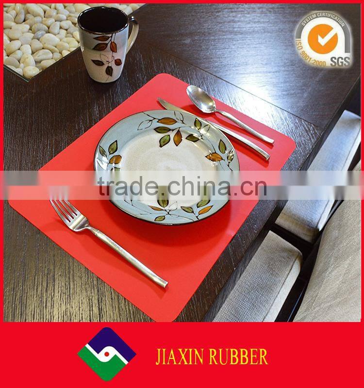 Rectangle waterproof cheap pastry mats non stick placemat hot mat table mat