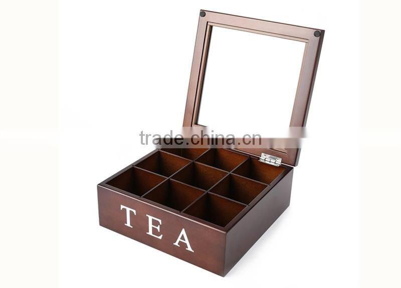 China factory custom storage bamboo wooden tea box