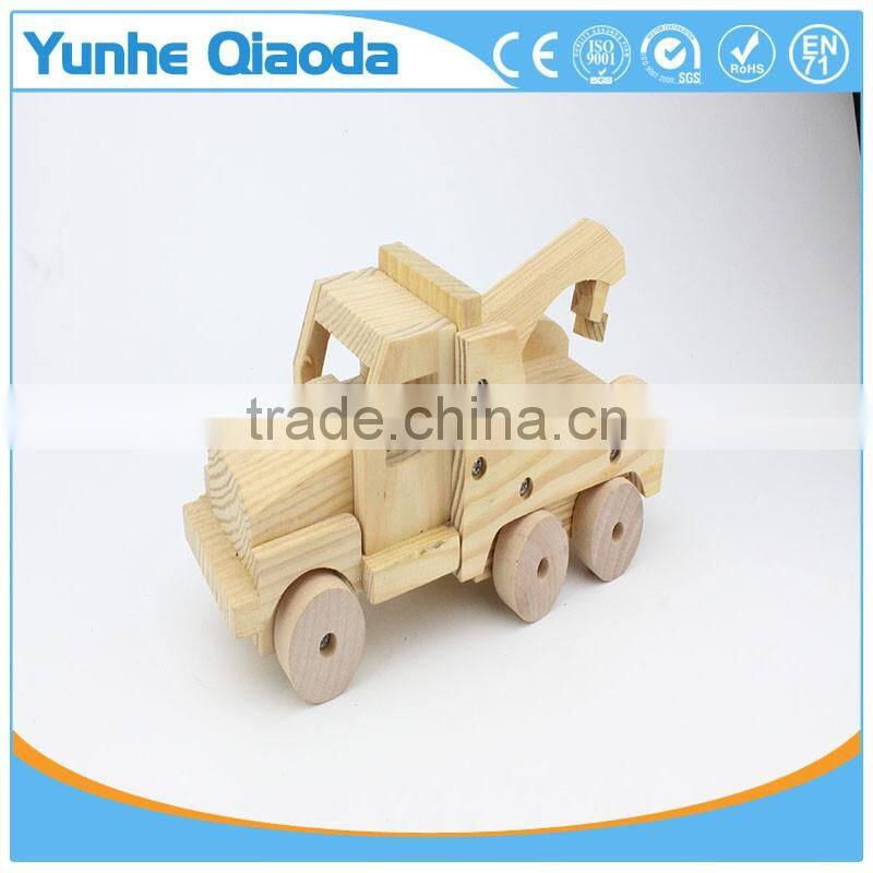 Puzzles crane 3D Woodcraft Kit Assemble Paint DIY Toys for Kids Adults the Best Birthday Gift