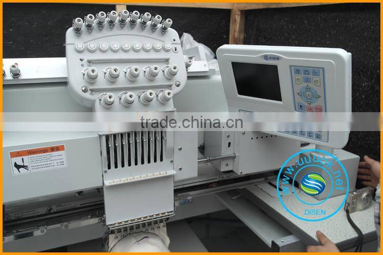 Hot sale chain stitch embroidery machine with 6 heads