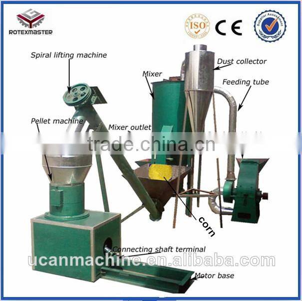 Small scale feed processing machines animal feed production line / animal feed / animal feed pellet making line