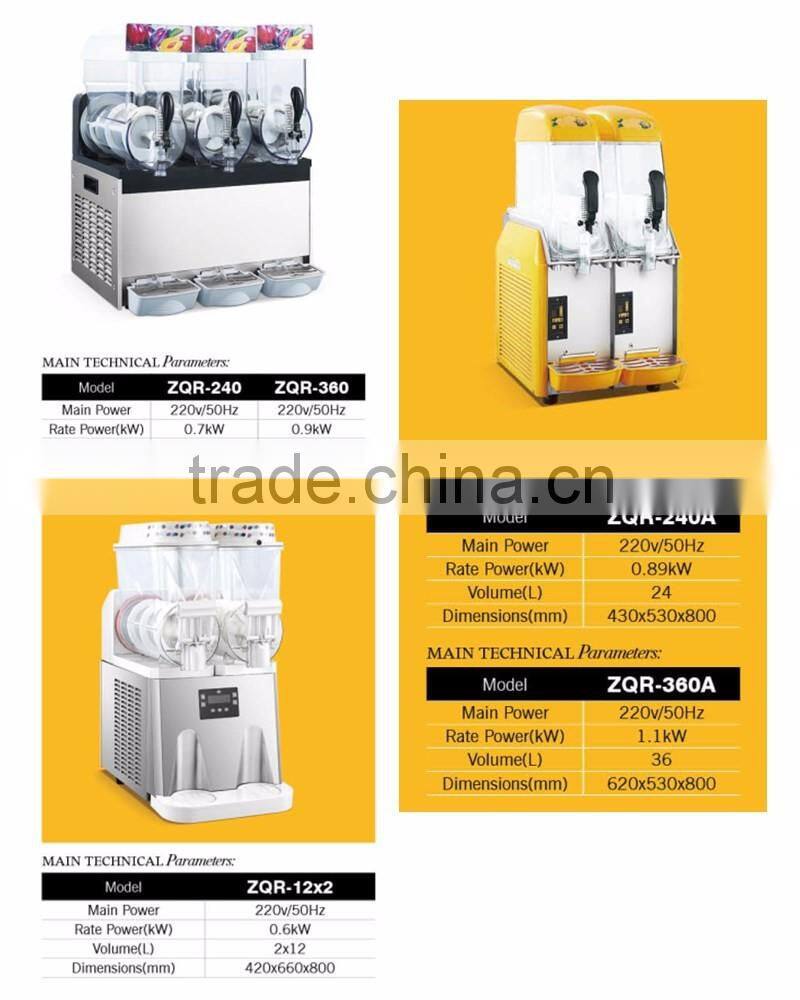 3 Bowl Slush Puppie Machine/Cocktail / Coffee Slush Machine (ZQR-360)