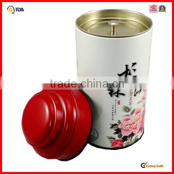 Taiwan alishan black tea tin can