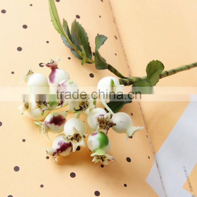 Christmas table decor plastic pomegranate decorative artificial flower making