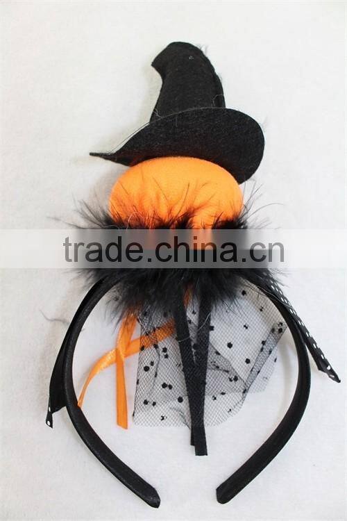 Halloween pumpkin hairband pumpkin hat design headband