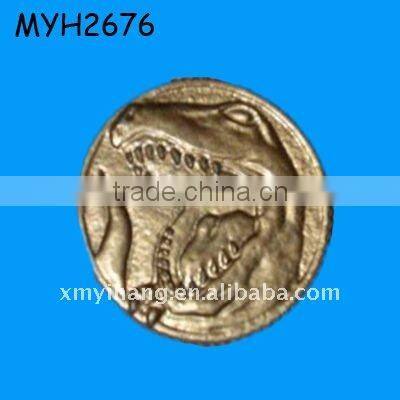 resin Sabertooth Tiger gold medallions coin