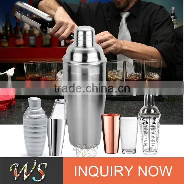 WS-CS128 stainless steel cocktail martini bar shaker