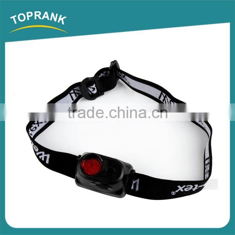 Hot sale most powerful headlamp, ABS led head lamp with braid belt
