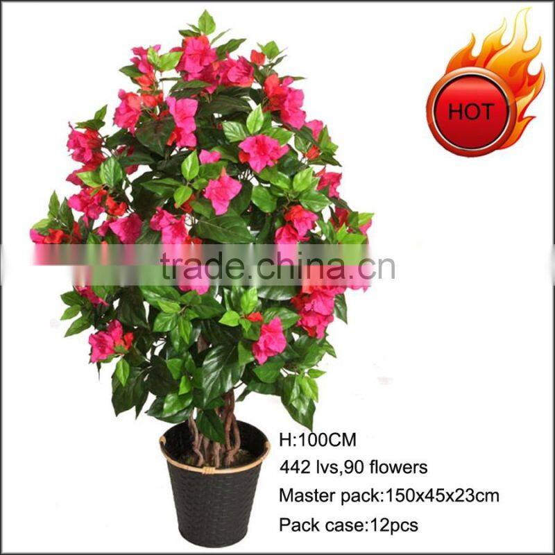 Hot sale flowering artificial azalea tree