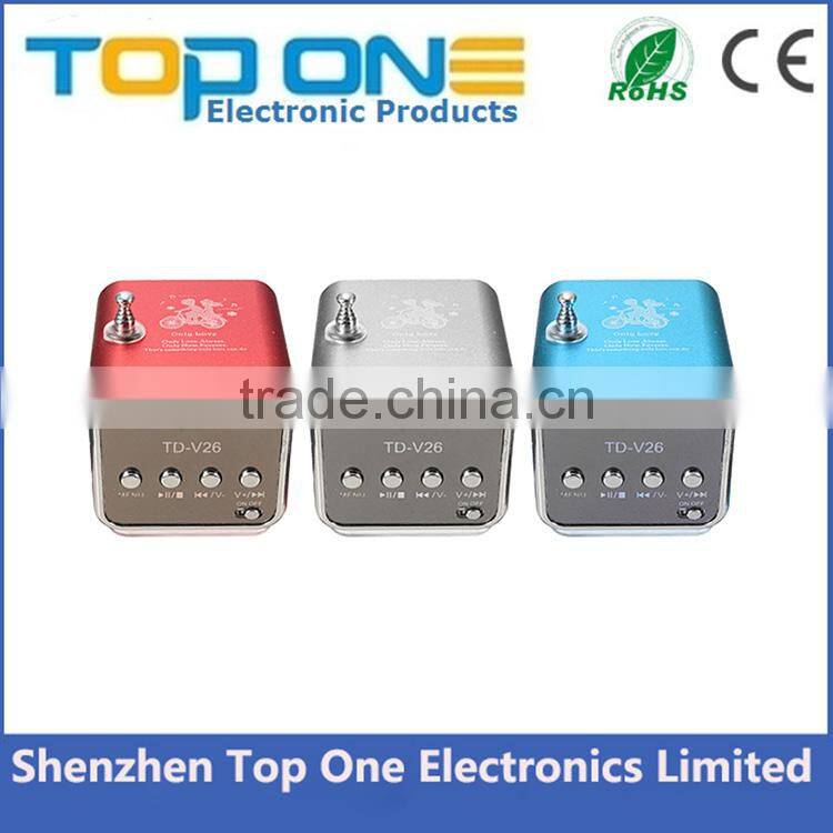 Lowest price Unique TF USB Mini Speaker With Music Player Portable FM Radio Stereo PC mp3 Speaker