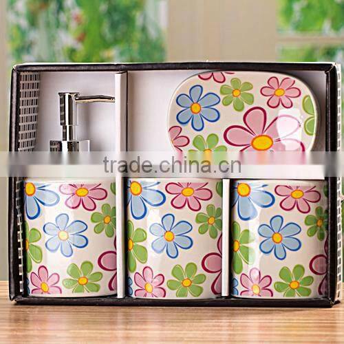 kids ceramic bathroom accessories set