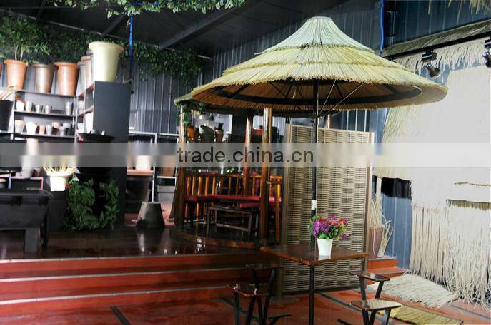 UV Resistance Synthetic thatch tiles with different design and color