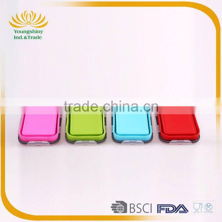 Good feedback silicone collapsible insulated lunch box
