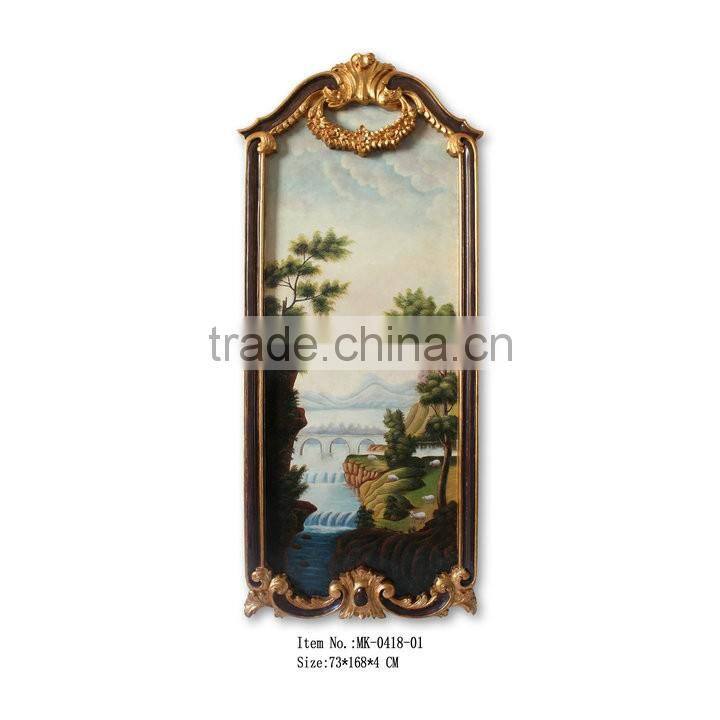 Art decor/Handpainting with polyresin frame MK-0418-03