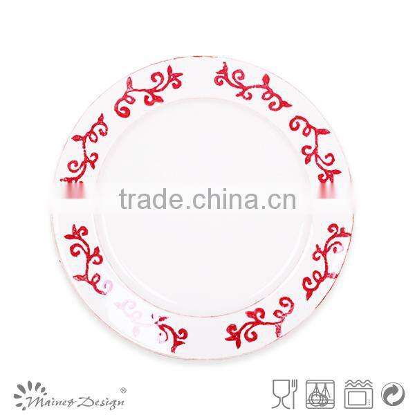 2013 unique salad plates/ceramic unique salad plate/round unique salad plate