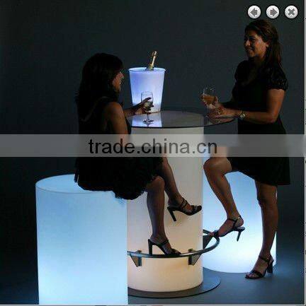 Cocktail table/oval folding table/led coffee table/led high table