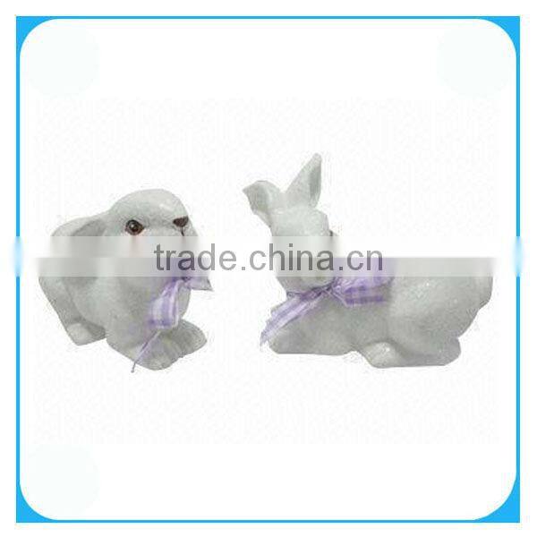 Ceramic easter cute rabbit figure for decor