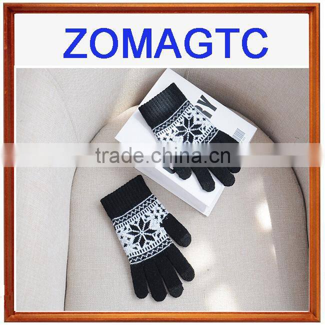 Customized Logo Men Women Unisex Winter Mobile Phone Gloves Touch Screen Gloves