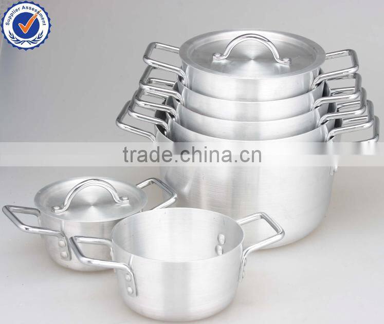 14pcs 16-28cm High quality Satin aluminum multi soup stock pot set