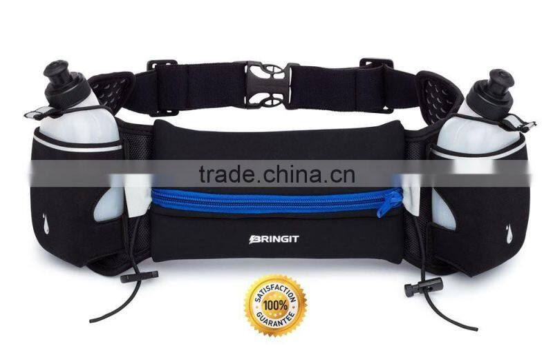 Running Belt with Water Bottles, Fuel Belt for Running, Race, Marathon, Hiking,