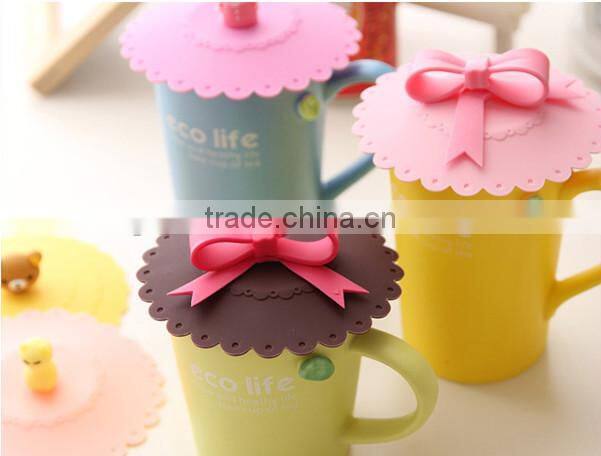 Silicone Anti-dust Suction Seal Lid Cap Coffee Mug Leak Proof Cover