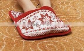 New Fashiion Cute Lady USB Heated Plush Shoes Electric Foot Warmer USB Powered foot warmer