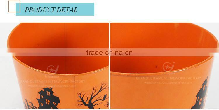 garden iron and zinc powder coated a flower bucket bucket with flowers