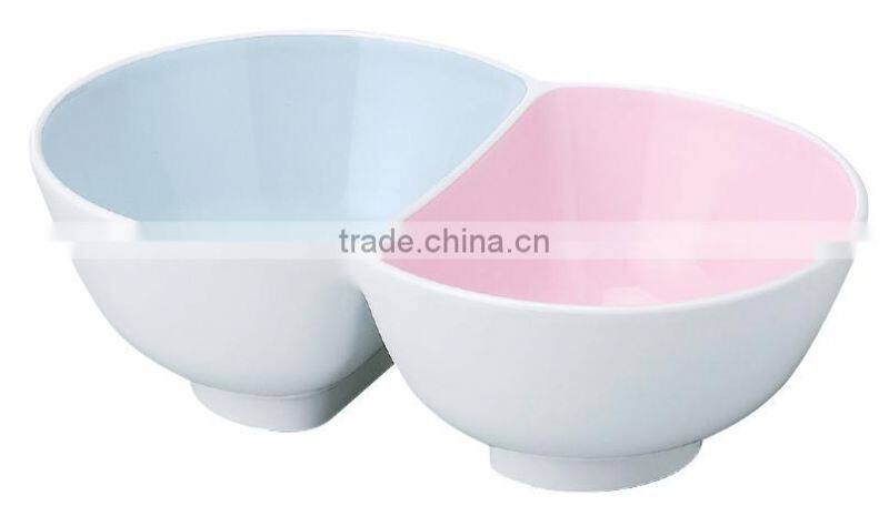 Twin Rice Bowl Double Bowl for Japanese Food Edamame Bowl for Cafeteria