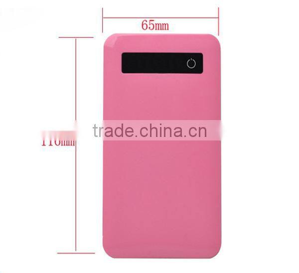 4000mAh Wholesale Colorful Slim Power Bank With Touch Screen