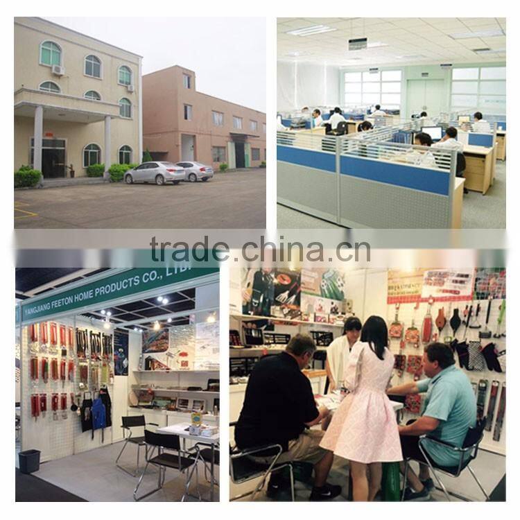 3pc stainless steel bbq tools set with red painted wood handle