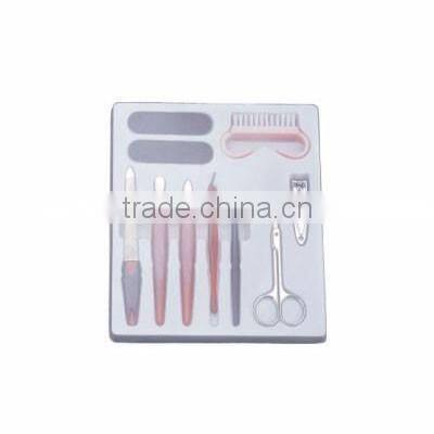 Portable manicure pedicure kit with box for travel
