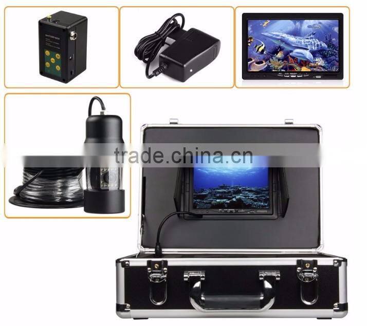 2017 new arrive 7 inch TFT LCD Monitor 20m 360 rotating fish finder underwater aquaculture monitoring camera system with DVR