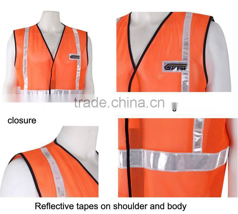 Polyester Fabric For Safety Vest With Reflective Tape
