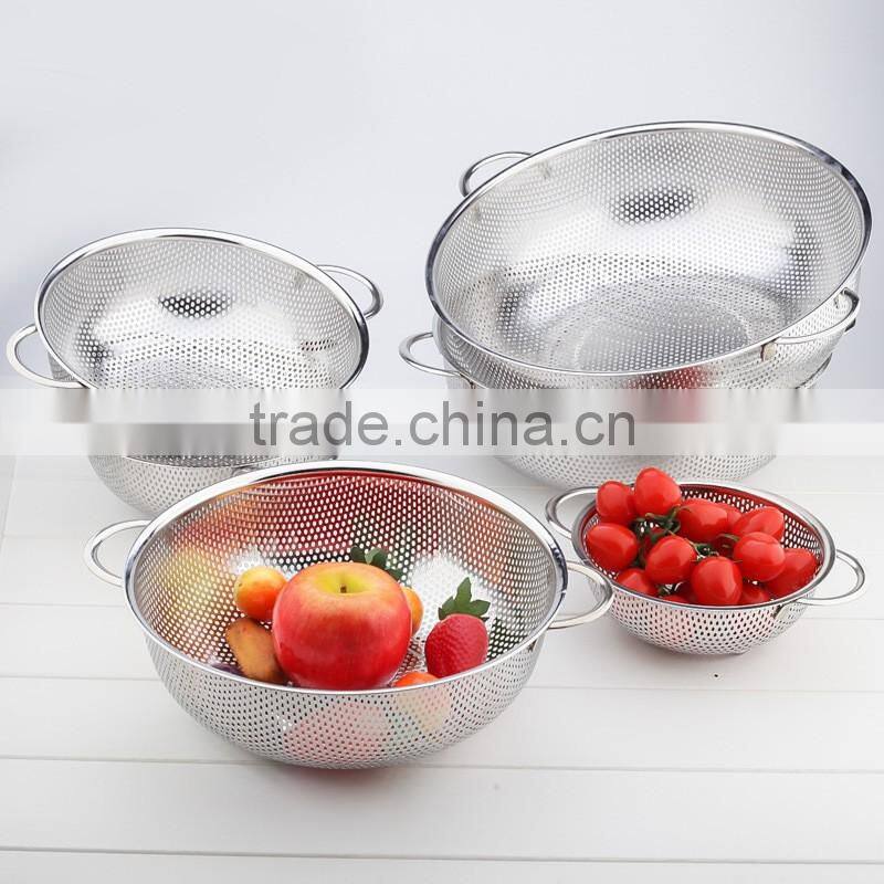 13.5cm stainless steel mini fruit colander