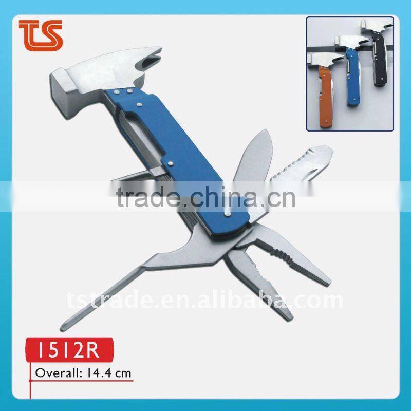 2014 New stainless steel multi cutler warrior tool with hammer(8911 )