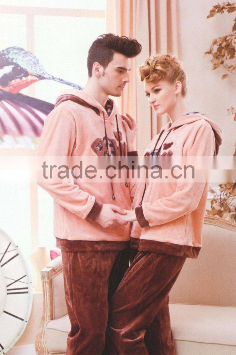 fleece couple pajamas /family christmas pajamas