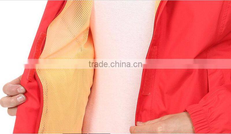 Women's 100% Nylon water proof hoodie jacket