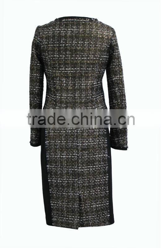 Hot sell fashion design Funky style contrast colour suit for women