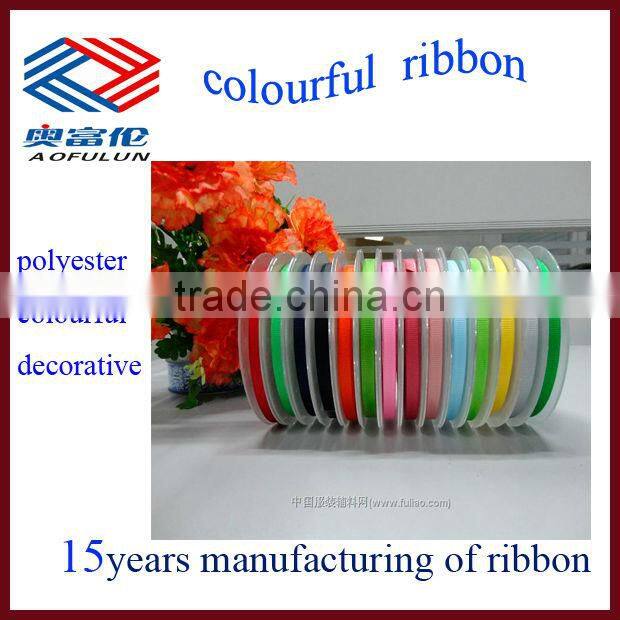 25mm printed bowknot satin ribbon Mother's Day
