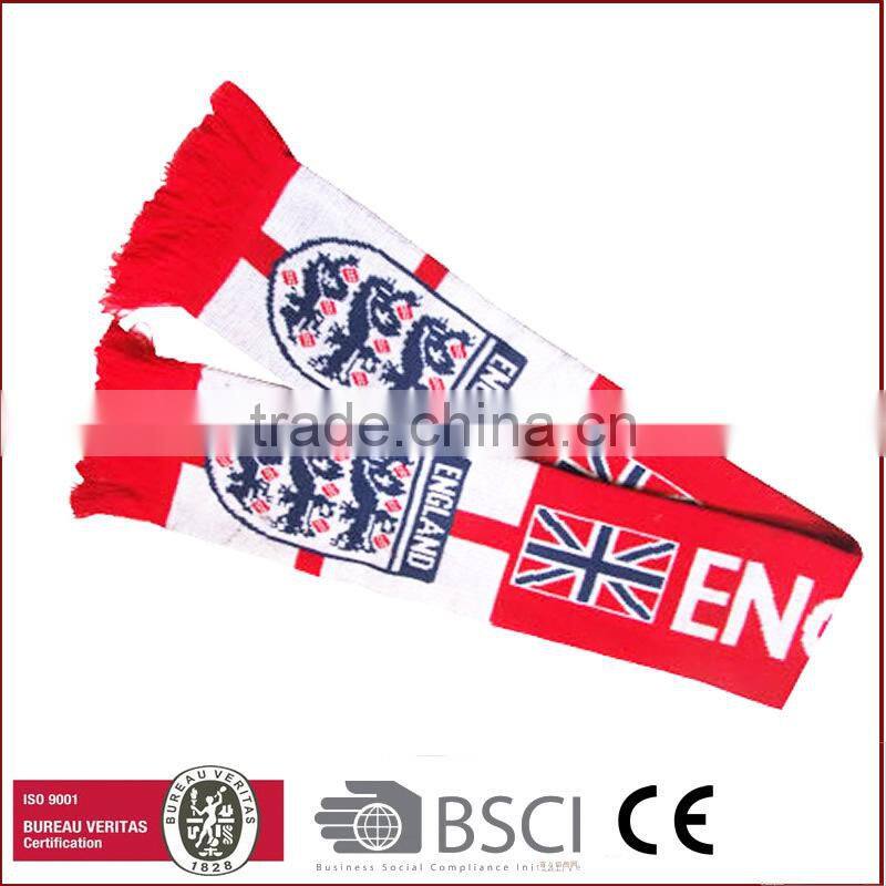 football fan scarf football fan knitted sport scarf woven football scarf