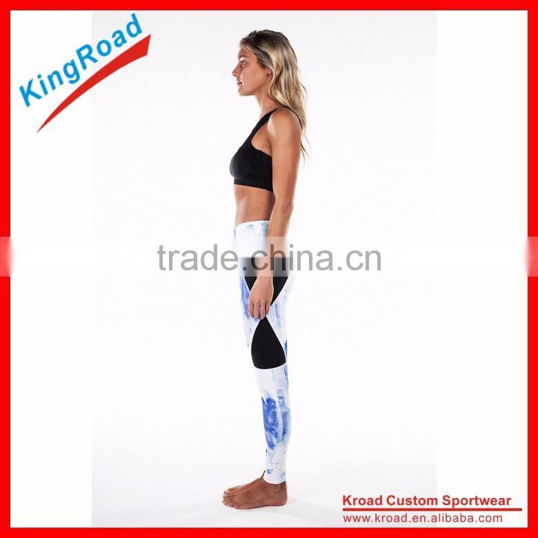 Custom printed yoga leggings for sport