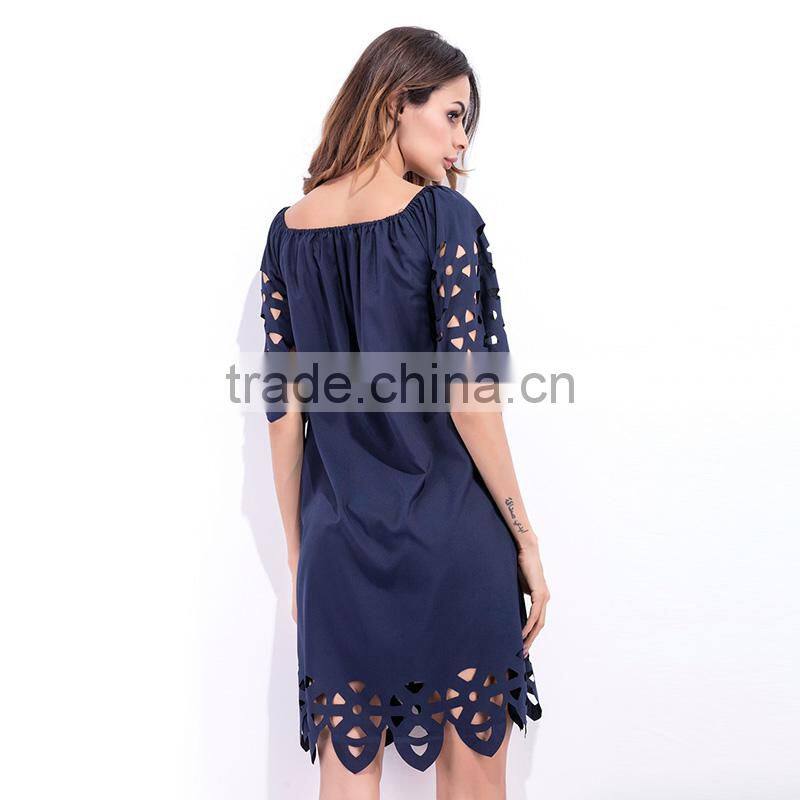 Maxnegio gorgeous white hollow out women summer dresses