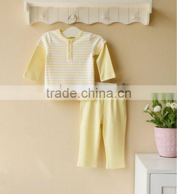 mom and bab 2012 Autumn baby wear 100% cotton top pants set