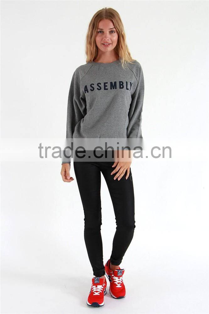 2017 New style printing crew neck sweatshirt women sweatshirt