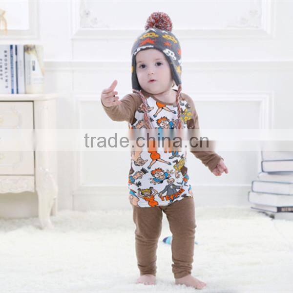 Children's Pattern Hats In Stock, Baby Pompom Hats Knitted Design,Kids Ear Flaps Hats