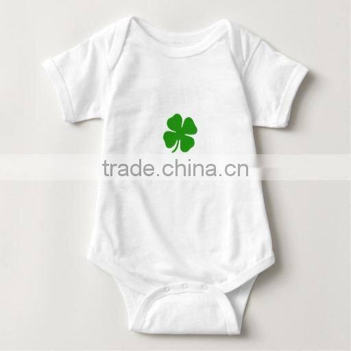 Top quality eco-friendly printing softtextile 100% combed cotton baby romper