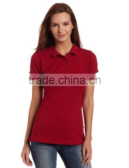 100% cotton custom design blank polo shirt women