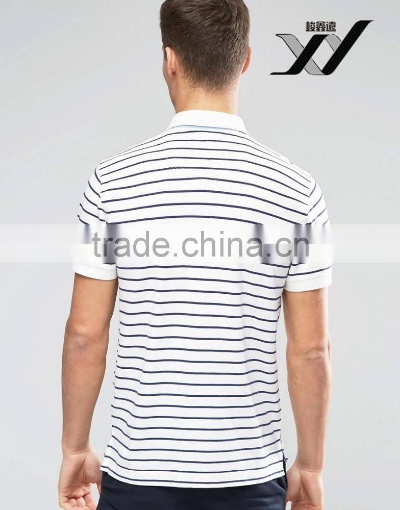 stripped polo t shirt for man in fashinable design