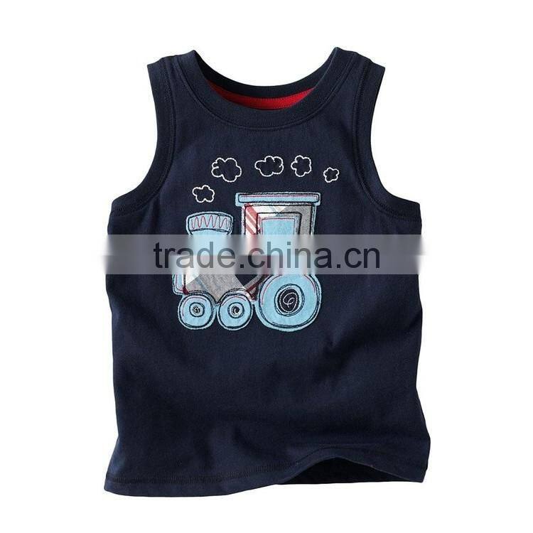 Wholesale Cotton Fashion Latest Custom Tank Top Printing For Children Clothing