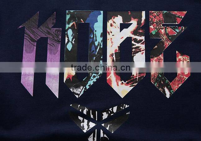 New design Comfortable Short Sleeve Organic Cotton Casual T shirt Heat Transfer Tees